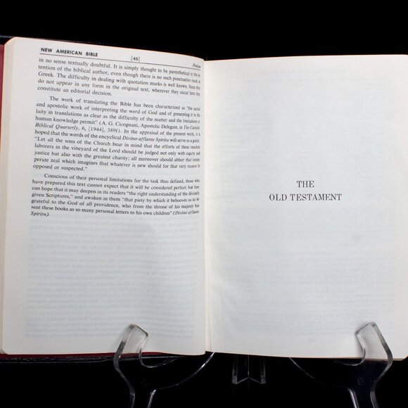 Saint Joseph Edition The New American Bible Leather Cover Family Record Section - Picture 9 of 10